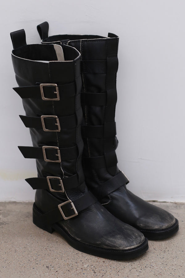 Miista Evie Black Boots Spain MST-MI_5515-HEI Black